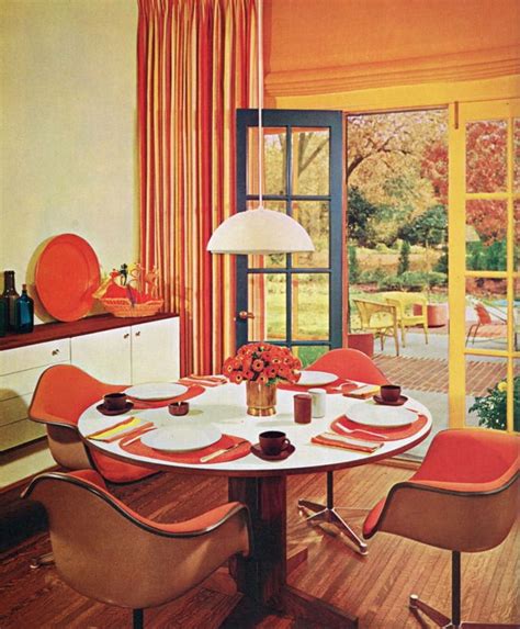 Pin By Perpetuallight On Mid Century Dining Areas 1960s Interior