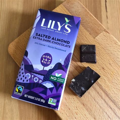 Lily S Salted Almond Extra Dark Chocolate Review Abillion