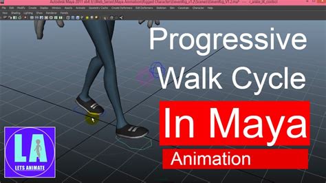 Progressive Walk Cycle Animation In Maya Tutorial Walk Cycle