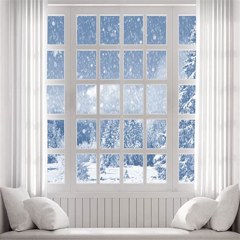 Buy Kate 10x10ft Winter Window Snow Photo Background Balcony Pillows
