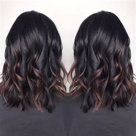 There are different colors of hair: Brown Highlights On Black Hair That Looks Good - Haircut Craze
