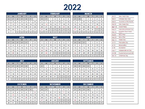 Calendar 2022 Kalender 2022 Indonesia Goimages Urban