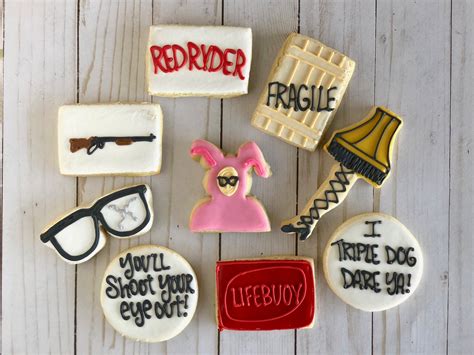 Christmas cookies don't have calories, so bake. A Christmas Story Decorated Cookies/ One Dozen Decorated ...