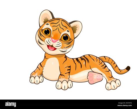 Vector Cartoon Tiger Cub Cute Hi Res Stock Photography And Images Alamy