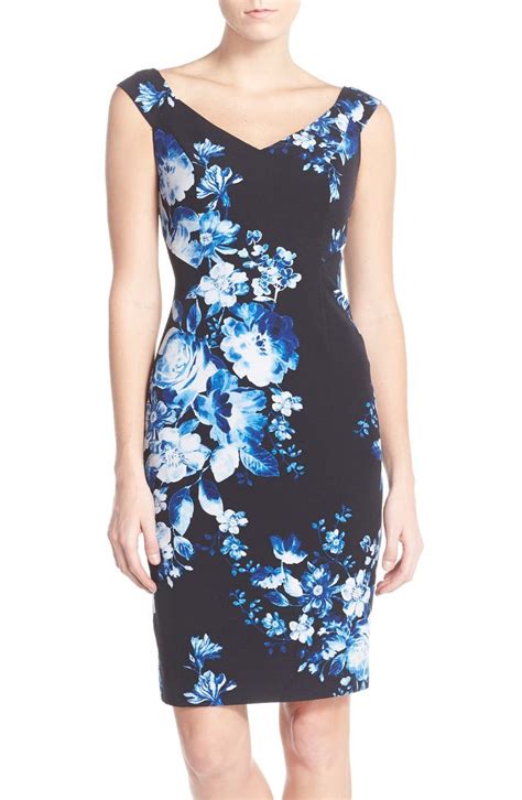 Adrianna Papell Floral Print Sheath Dress Nordstrom