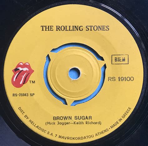 Nostalgipalatset Rolling Stones Brown Sugar Grekisk 45 1971