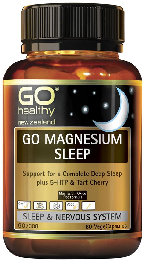 Go Magnesium Sleep Support For A Complete Deep Sleep 60 Vcaps Go Healthy