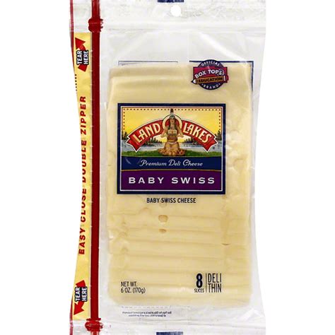 Land O Lakes Cheese Deli Thin Baby Swiss Shop Food Country Usa