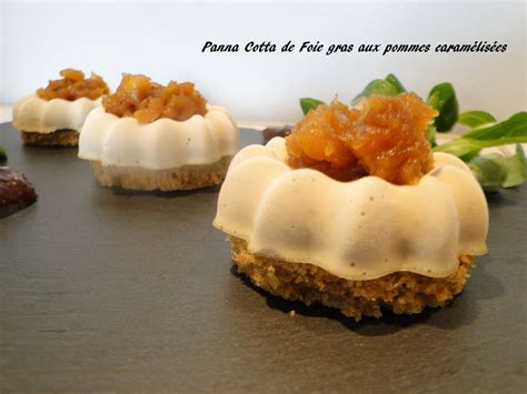 Panna Cotta de Foie gras aux pommes caramélisées