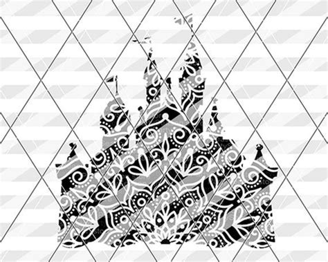 Download Disney Castle svg clipart Zentangle svg files Mandala wall ...