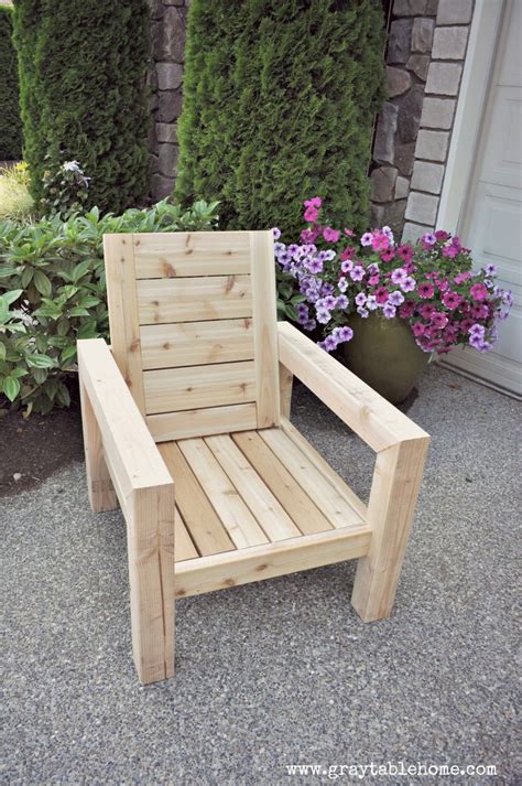Ana White | DIY Modern Rustic Outdoor Chair - DIY Projects
