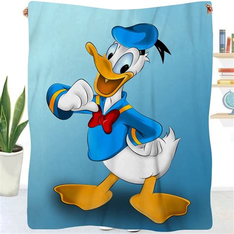 Donald Duck Blanket Colorful Throw Blankets Breathable For Winter