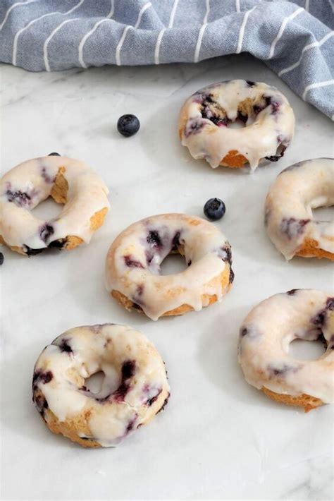 Baked Blueberry Donuts With Lemon Glaze Foodtalk