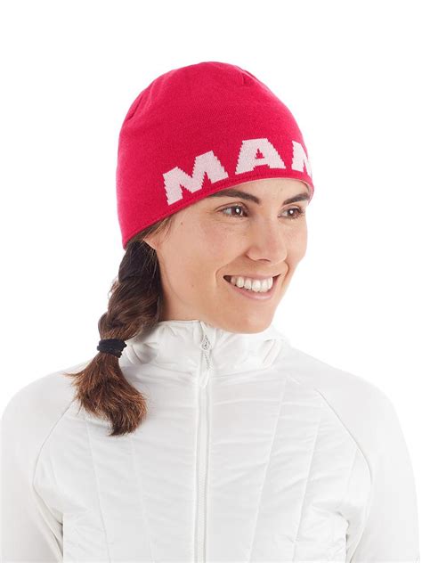 Jede illustration ist signiert, bevor sie sicher an sie. MAMMUT Beanie Mammut Logo pink