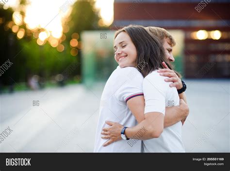 Guy Girl Stand Having Image And Photo Free Trial Bigstock