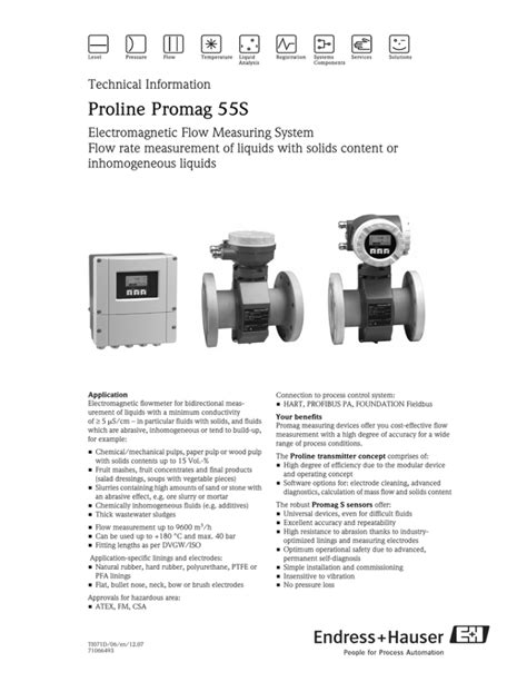 Endress Hauser Promag 55s User Manual Manualzz