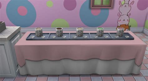 My Sims 4 Blog Ice Cream Buffet Table By Nekomimim0de