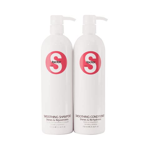 TIGI S Factor Smoothing Shampoo Conditioner Shines Rejuvenates