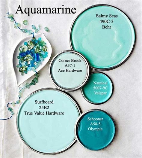 Aquamarine Paint Colors Via Decoratingyoursmallspace Soothing