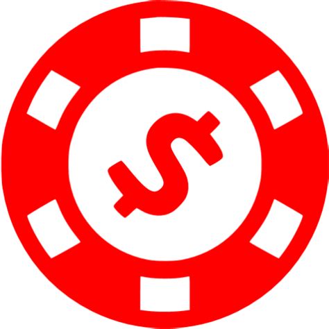 Red chip icon - Free red gamble icons png image