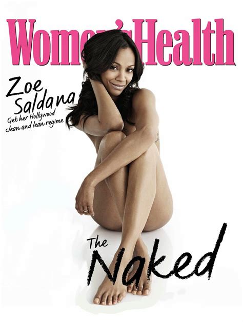 Zoe Saldana Hot Naked Posed Nudes For Women S Health Uk Sept