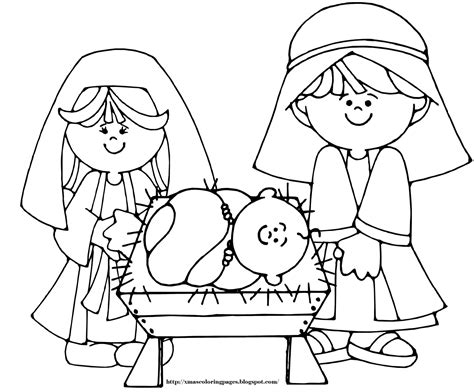 Free The Birth Of Jesus Coloring Page, Download Free The Birth Of Jesus