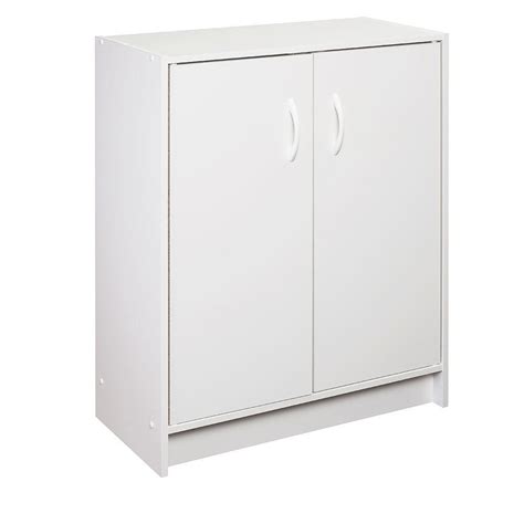 Support you need to spec, design. ClosetMaid 24 in. W x 32 in. H White Stackable 2-Door ...