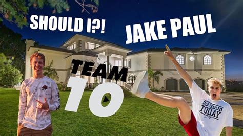 I Might Be Going To Jake Pauls Team 10 House To Vlog Youtube