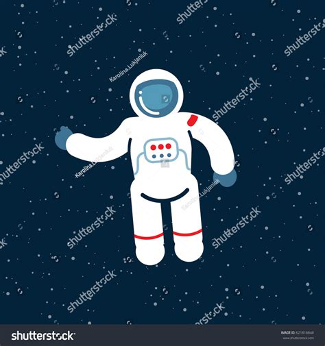 Cosmonaut Universe Vector Graphics Stock Vector Royalty Free