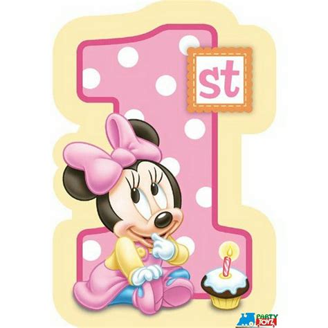 Resultado De Imagen De Minnie Mouse Baby Primer Año Tarjetas De