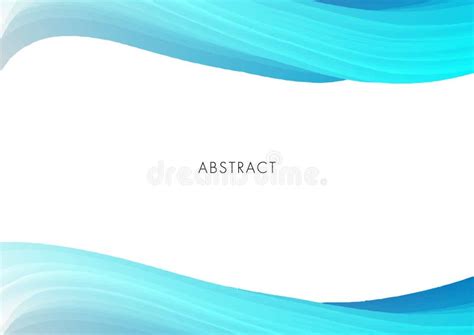 Light Blue And White Curve Modern Abstract Background Vector Stock