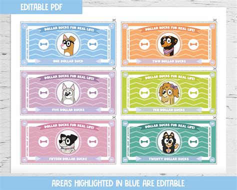 BLUEY Inspired Reward Chart Printable Behaviour Chart Editable Chore