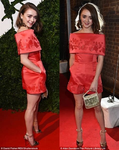 Maisie Williams Is A Child No Longer As She Slips Into Sexy Red Romper