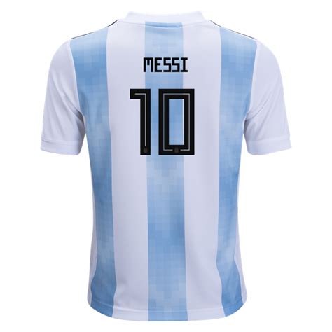 Adidas Lionel Messi Argentina Youth Home Jersey 2018 Messi Argentina