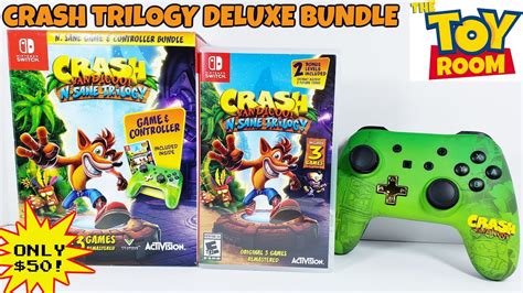 Crash Bandicoot N Sane Trilogy Deluxe Bundle Unboxing Nintendo Switch Youtube