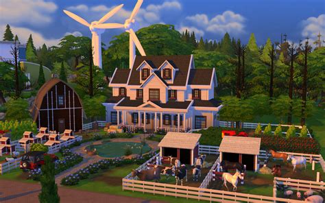 Mtsims The Sims 4 Lotes Download Rancho Willow Creek The Sims 4