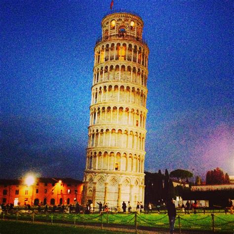 The Leaning Tower Of Pisa At Night So Gorgeous Cant Believe I Was