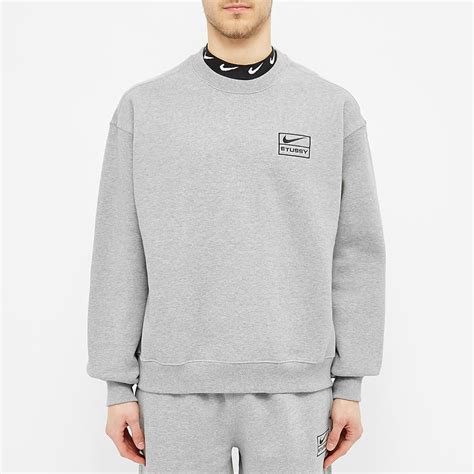 Nike X Stussy Crew Sweat Grey End Kr