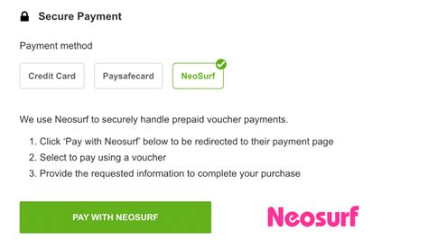 Neosurf A Secure Payment Option For Sex Workers Vivastreet