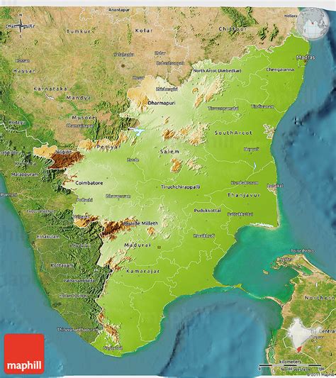 Physical Map Of Tamil Nadu Images Vrogue Co
