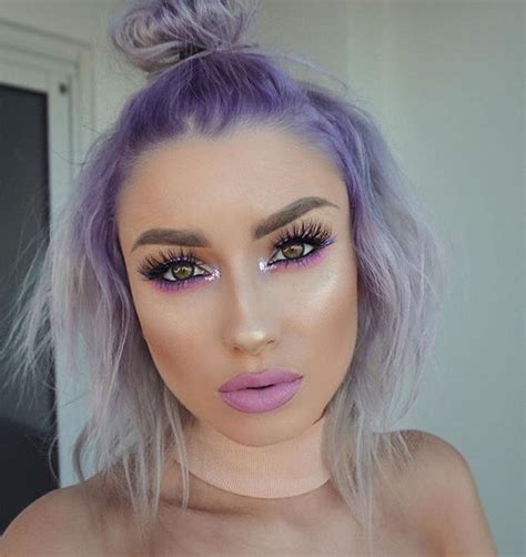 Hair makeup nails on instagram: Makeup For Pastel Purple Hair - Mugeek Vidalondon