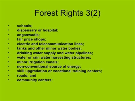 Forest Rights Actprovisions By Madhu Sarin