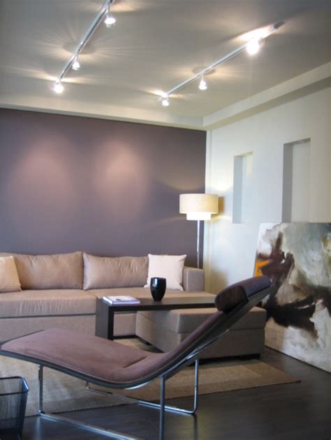 Especially in a small room or a room with a lower ceiling, lighter ceiling paint colors can make a room look larger and taller. What do you think about this shade purple-grey for a ...