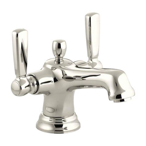 This bancroft bath and shower trim includes a faceplate with metal lever handle, a inspired by early 1900s american design, bancroft faucets combine vintage style with durable construction. KOHLER Bancroft Single Hole 2-Handle Low-Arc Bathroom ...