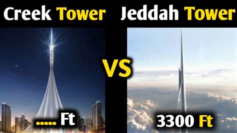 Dubai Creek Tower Vs Jeddah Tower Jeddah Tower Construction Youtube