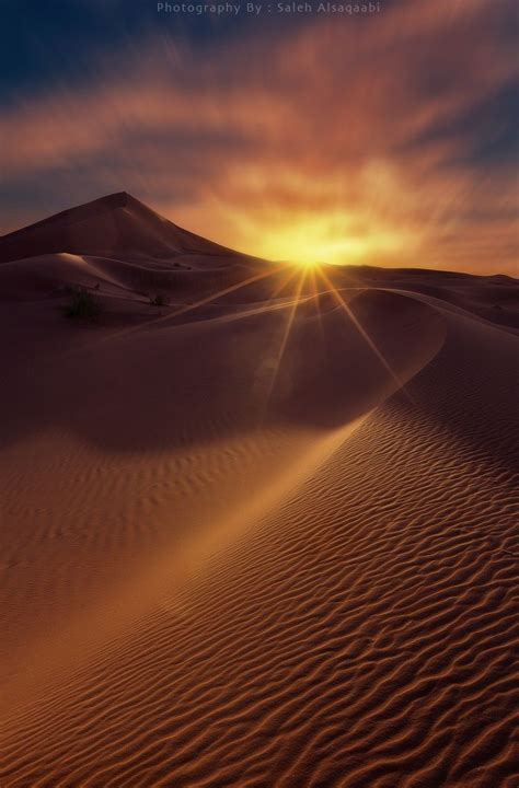 Sunrise Desert By Saleh Alsaqaabi 500px Восходящее солнце