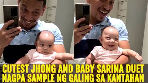 Ang Galing Jhong Hilario At Baby Sarina Nag Duet Father And Daughter