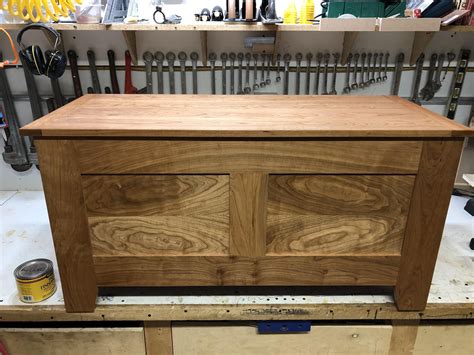 Finished my cherry blanket chest today... then I badly ...