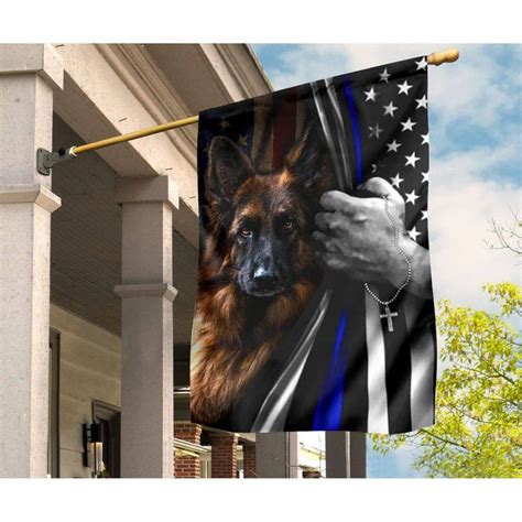 American Flag German Shepherd Dog Garden Flaghouse Flagyard Sign