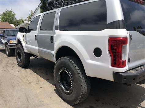 Ford Excursion Fiberglass Rear Panels Conversion To 2017 Ford